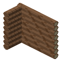 Log cabin corner