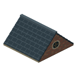 Quayside Warm Brick Corner Pitched Roof
