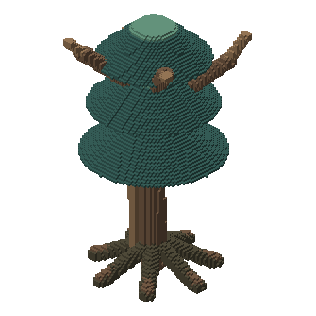 Mature pine trunk