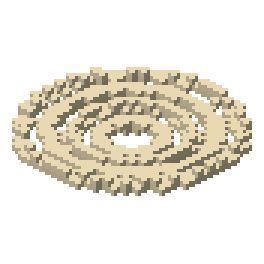 Coiled harbour rope