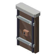Locked door facade
