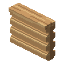 Whisperleaf Half Log Wall