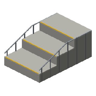 Garage stairs (up -y, lower)