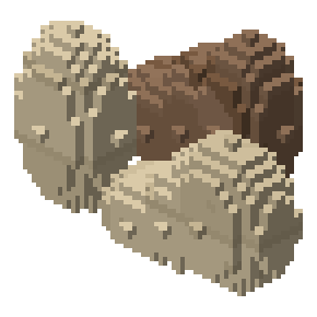Fallen rubble