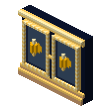 Midnight & Gold Sconce Wall