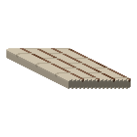 Thatched roof slope