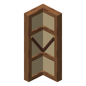 Joined oak corner wall