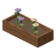 Carved herb planter