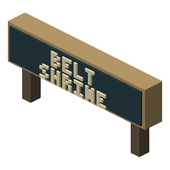 Belt Sign