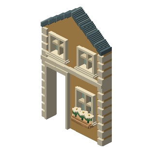 Quayside Gabled Town Front